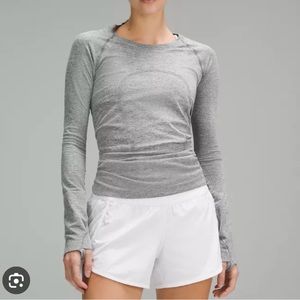 lululemon gray long sleeve swiftly tech 2.0